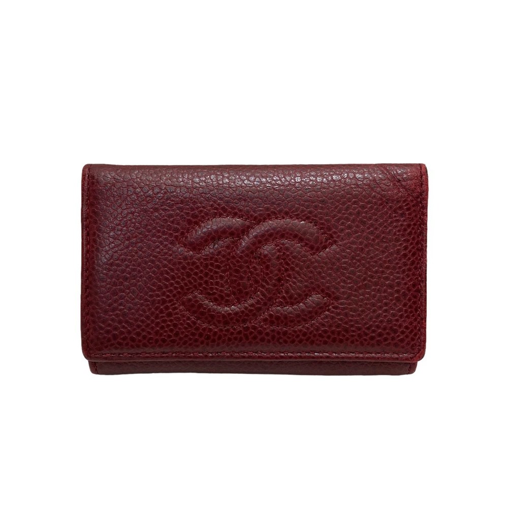 CHANEL 6 key case Red